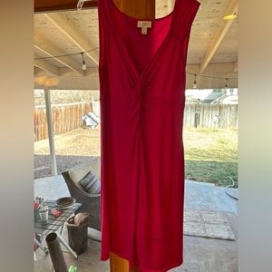 Stunning hot pink sleeveless dress!!